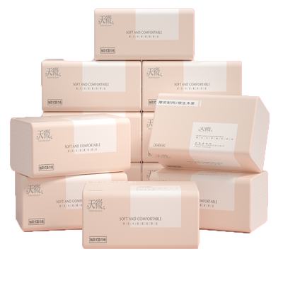 500张大包抽纸家用实惠装整箱卫生纸木浆纸餐巾纸面巾纸加大加厚