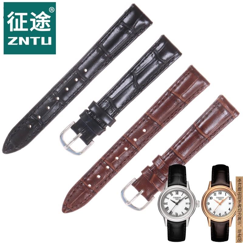 原厂代用tissot天梭卡森女款表带T085210/T085.207A真皮表带手表