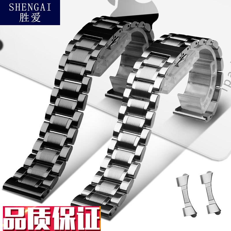 不锈钢实心精钢罗西尼钢带n表带5393|5523|5577|8633|SR64612表链