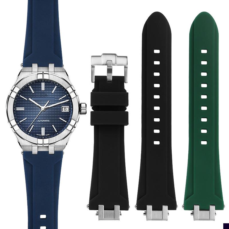 适用于艾美AIKON系列AI6008/6038/1108/6007改装快拆硅胶手表带配