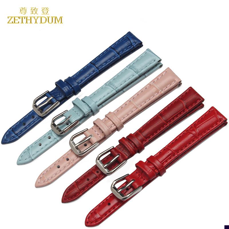 适配头层真皮手表带小尺寸女士10mm1H2mm14mm16mmDW