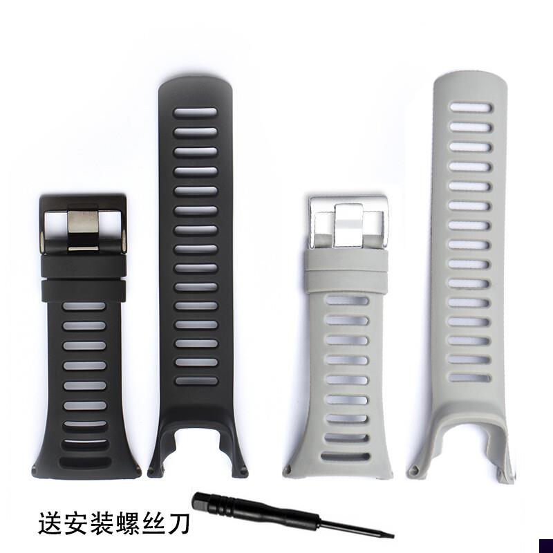 适用于颂拓suunto拓野3表带AMBIT3R酷黑GPS3peak户外硅胶表带男