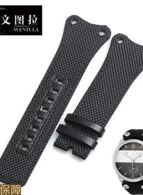 文图拉帆布表带代用CK表带K4B374B6K4B371B3专用手表带真皮表带