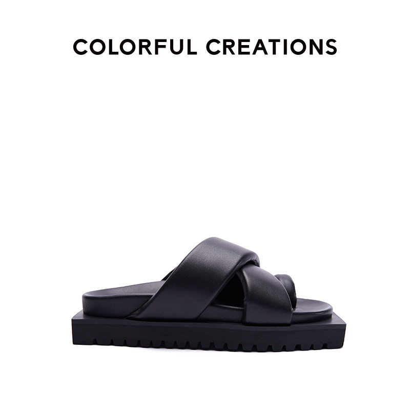 反季清仓不退换！Colorful Creations原创设计填充夹趾厚底拖鞋,女鞋,其他拖鞋,淘宝优惠券,粉丝福利购,淘宝优惠卷
