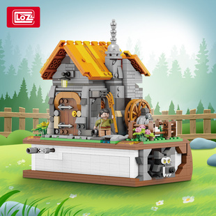 LOZ亡羊补牢小颗粒积木拼装儿童成语玩具模型摆件礼物男女孩书屋