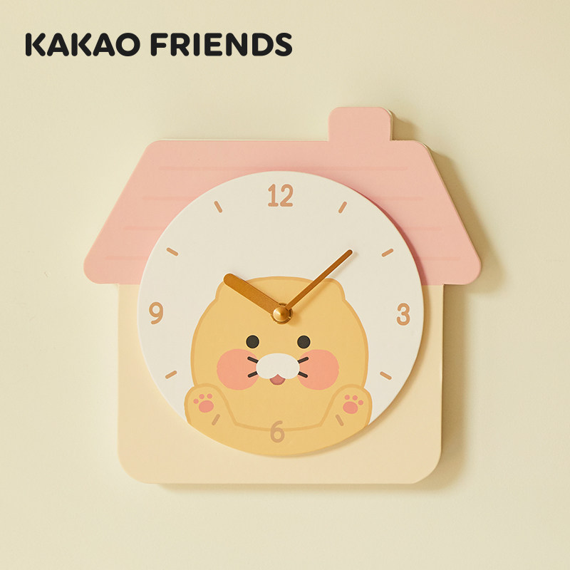 kakao friends 可爱卡通玩偶电子挂钟客厅卧室家用时钟室内装饰
