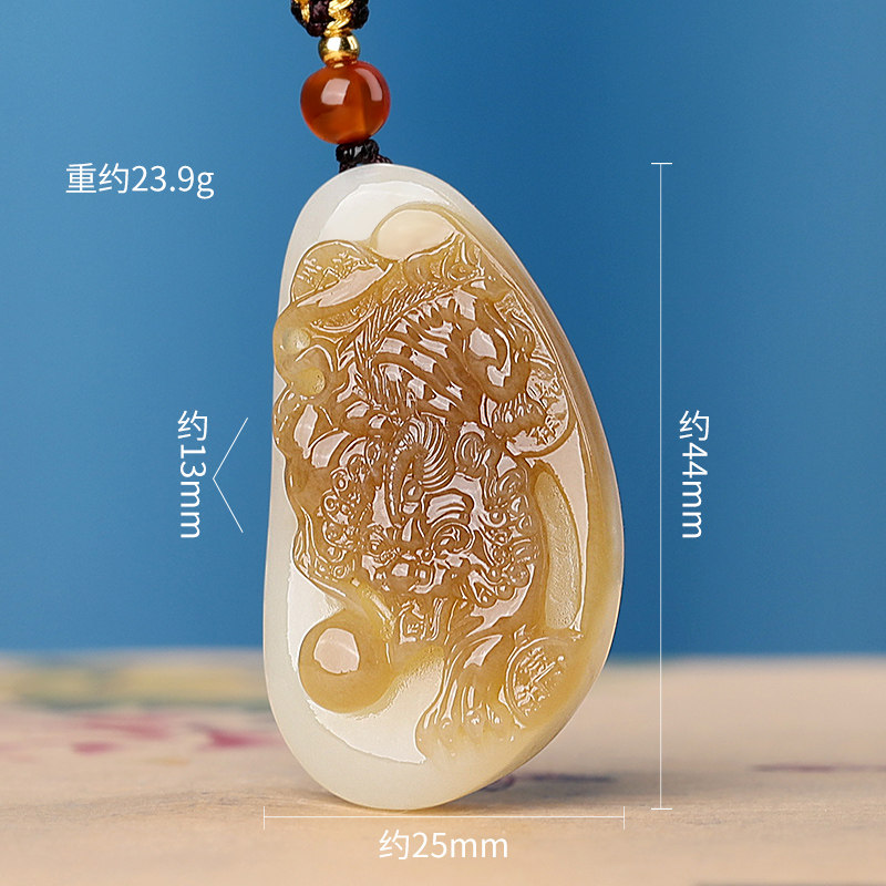 涵怡和田玉糖玉招财貔貅玉挂件