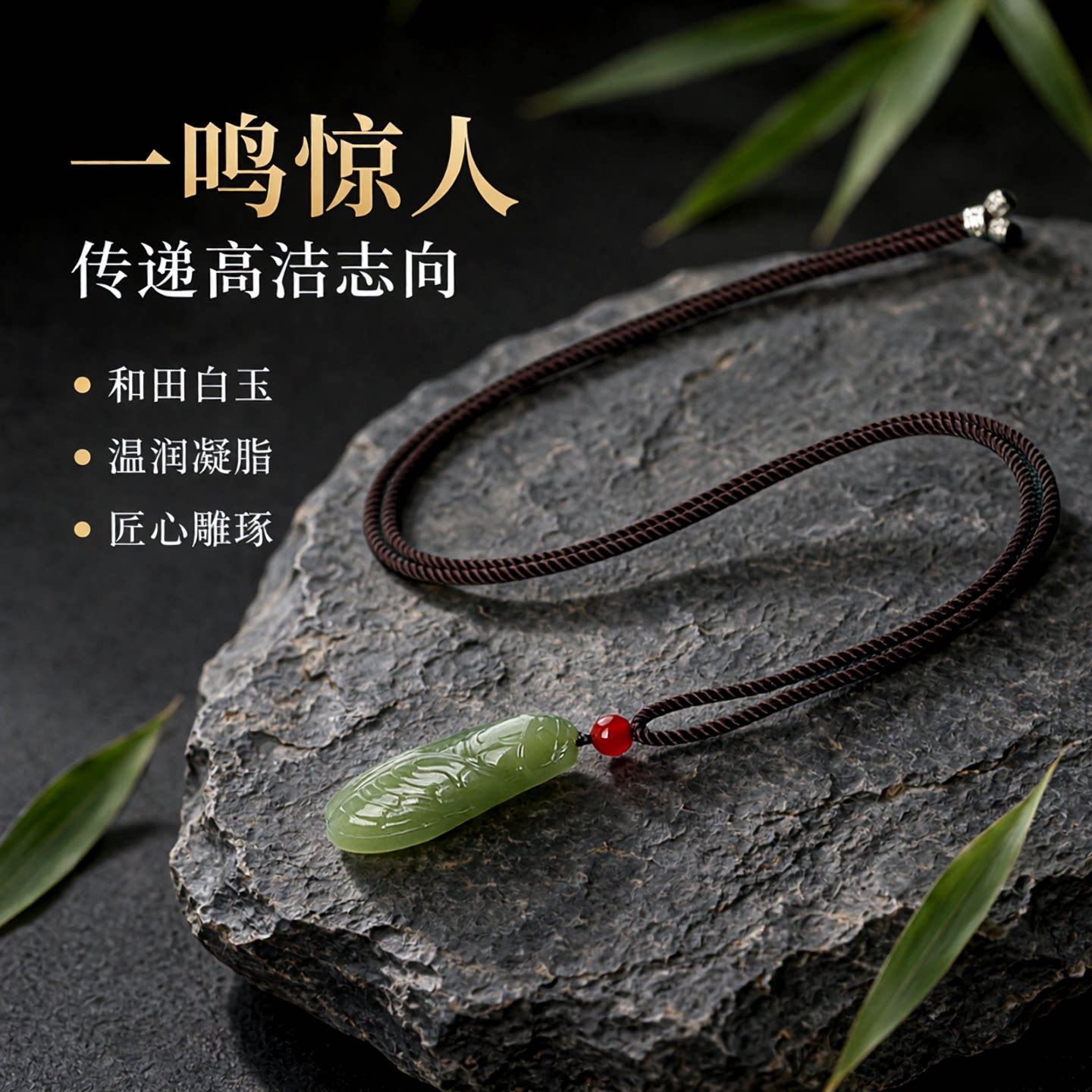 涵怡和田玉玉蝉一鸣惊人吊坠图片
