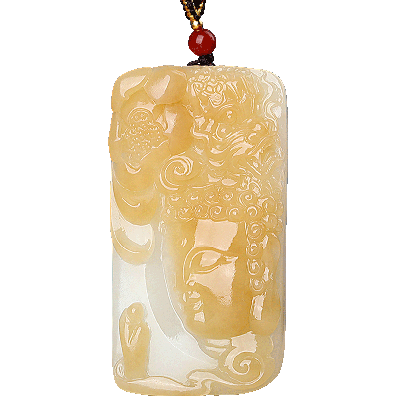 涵怡和田玉且末糖玉一心向佛玉佩