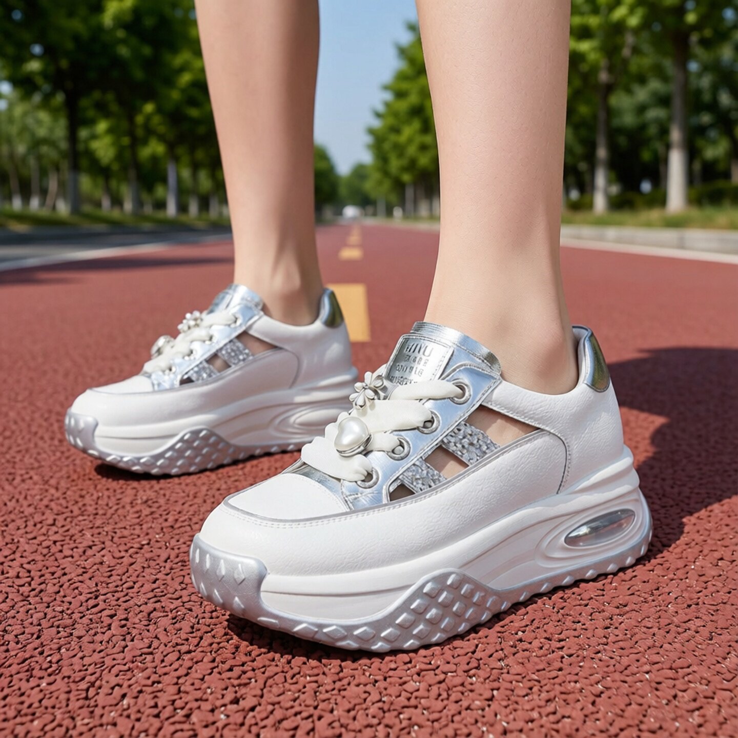 镂空透气厚底松糕老爹鞋女2026夏季新款爆款超火休闲包头运动凉鞋