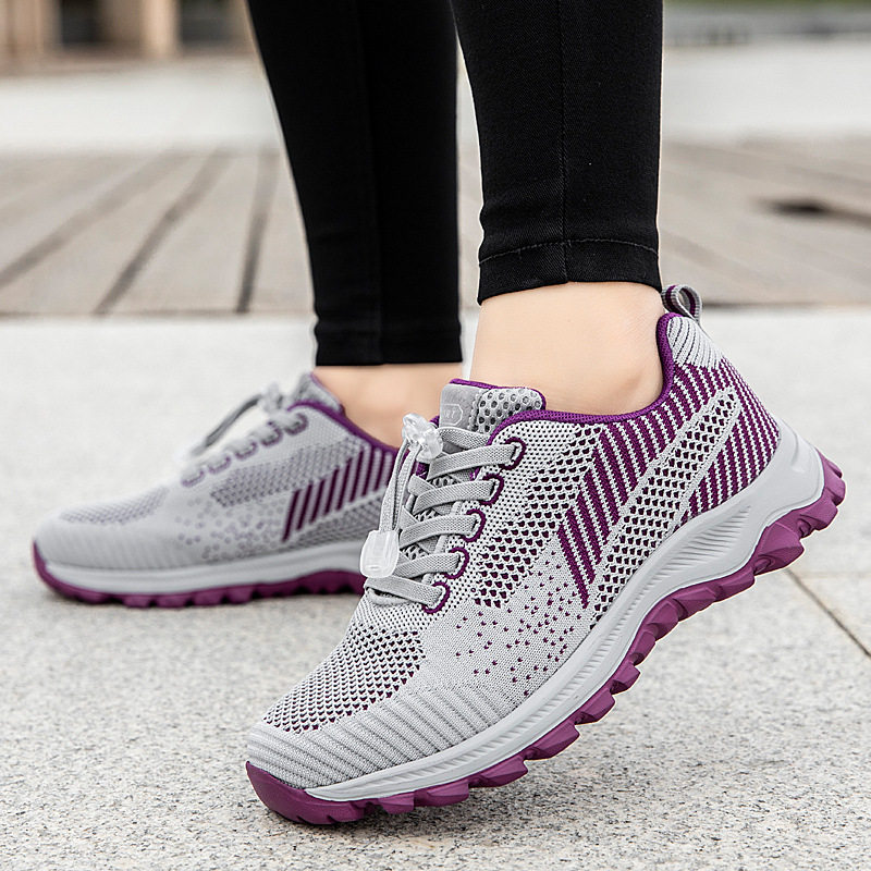 春秋季防滑软底中老年妈妈健步鞋舒适轻便旅游鞋奶奶老人鞋运动鞋