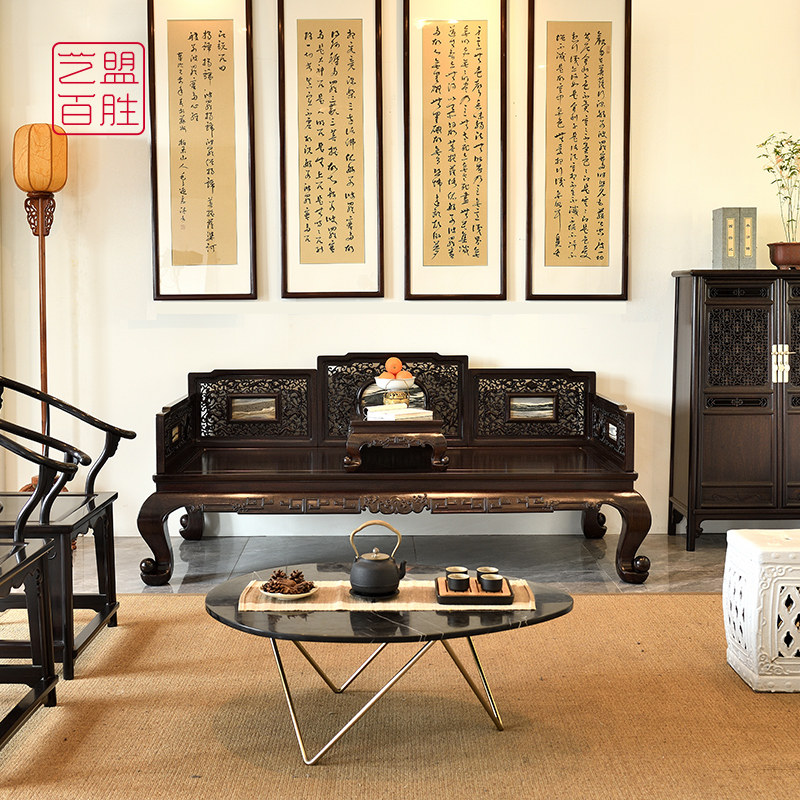 艺盟百胜赞比亚血檀罗汉床清式五屏风八宝纹透雕床榻卧榻古典家具|msdalam kategori perabot kediaman, katil kelas, dasar laut - dari Buy2taobao.com untuk memberikan perkhidmatan ejen Taobao profesional membeli