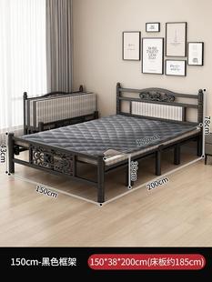 加固折叠床午休床木板床简易单人双人床铁床家用经济型1.2米1.5米