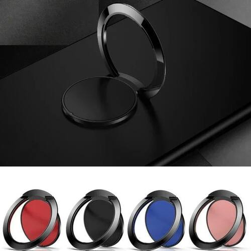 Ultra Thin Finger Ring Holder Metal Universal 360 Rotation