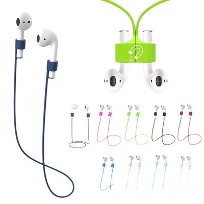 Soft Silicone Anti Lost Magnetic Rope Earphones for Apple