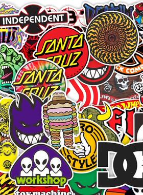 50pcs NEW cool skateboard fashion Stickers For Suitcase