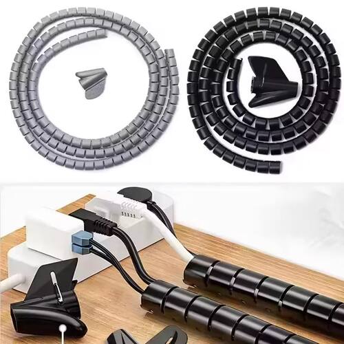 2M Flexible Spiral Cable Wire Protector Cable Organizer