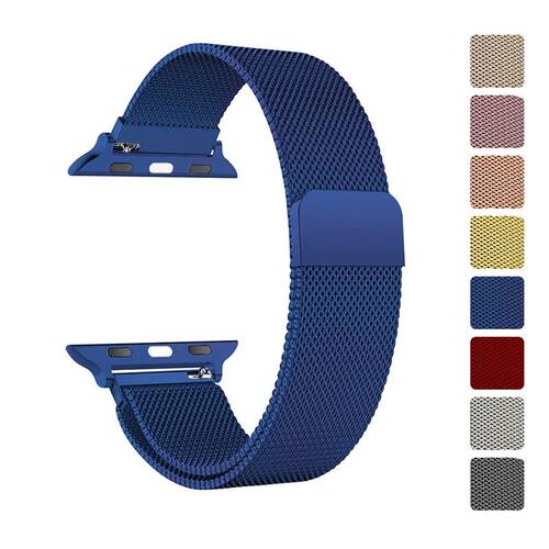 Milanese Loop strap for apple watch band 44mm 40mm 45mm