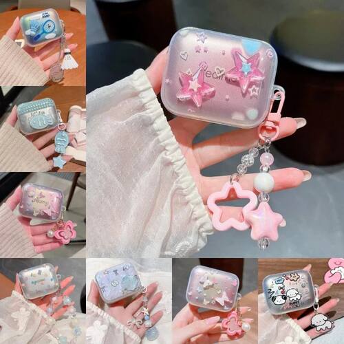 For Realme Buds Air 7 Pro Cartoon Stars Puppy Transparent