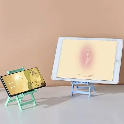 Mini Beach Chair Shape Cell Phone Stand Foldable Universal