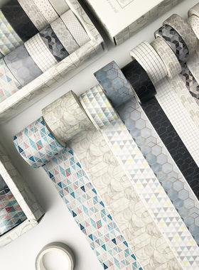 Vintage Plant Washi Tape Set Geometry Plant Masking Tape