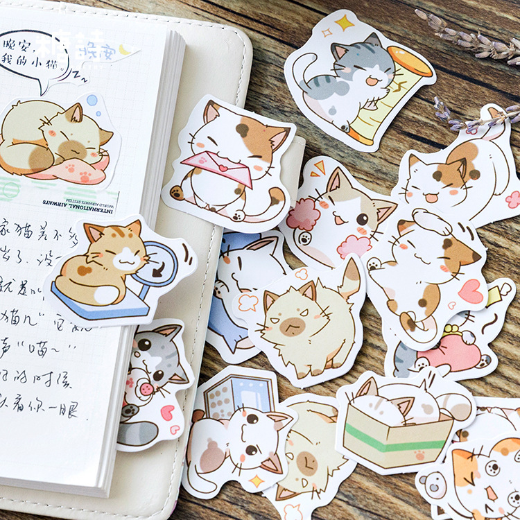 Kawaii Be My Cat Decorative Stationery Stickers