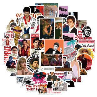 50pcs Movie Scarface Stickers Graffiti DIY Laptop Travel