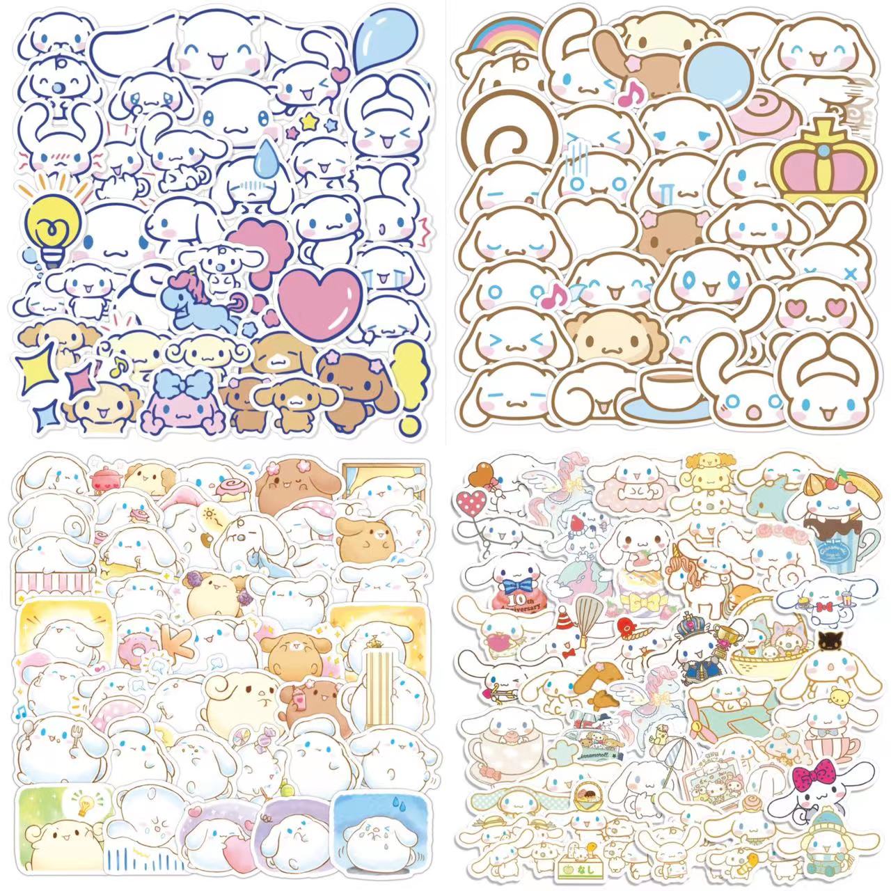 New 40pcs Sticker Cinnamoroll Sticker Cartoon Big Eared Dog