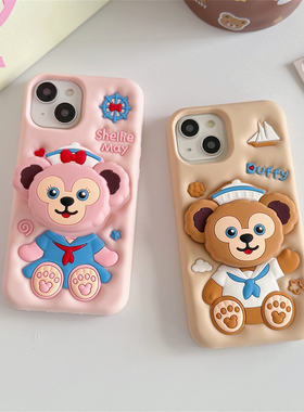 达菲雪莉玫适用iPhone11壳软壳苹果17promax套ip16软壳15卡通可爱14pro防摔13后盖12日韩硅胶创意15p