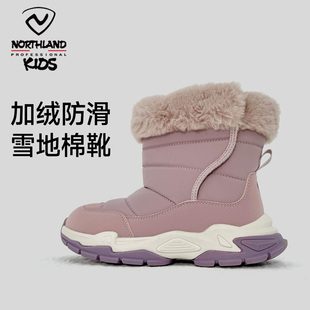 NORTHLAND雪地靴男童户外25年冬季保暖棉鞋中大童防滑耐磨登山鞋