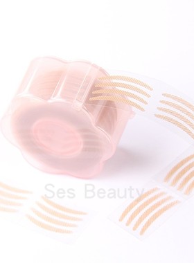 月牙内双隐形双眼皮贴遇水即粘自然蕾丝网纱双面无痕女化妆师专用