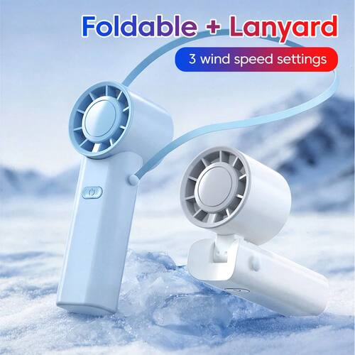 Mini Portable USB Charging Handheld Fan Foldable 3-speeds