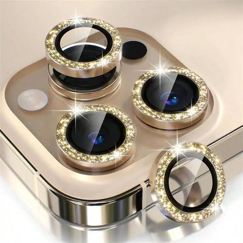 Sparkly Rhinestone Camera Lens Protector Case For iPhone 17