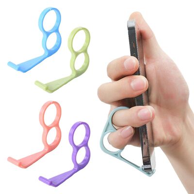 Mobile Phone Grip Holder Finger Ring Support Plastic