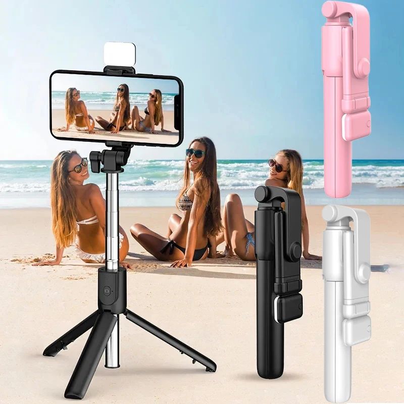 Foldable Selfie Tripod Bluetooth Wireless Extendable