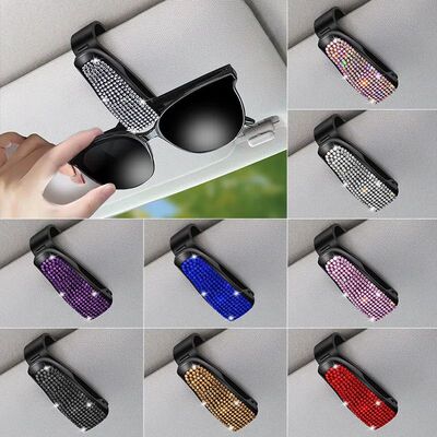 Colorful Car Eyeglass Holder Glasses Storage Clip For Audi