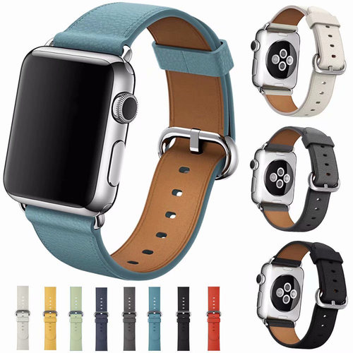 2024 Samrt Watch Band for Apple Watch Strap Series 6 SE 5 4 3 2 1 Leather Strap 44mm 38mm 42mm 40mm