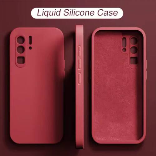 Liquid Silicone Phone Case For Huawei P50 P40 P30 P20 Mate