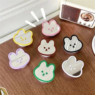 ins Cartoon Line Cute Rabbit Mirror Handheld Portable Phone
