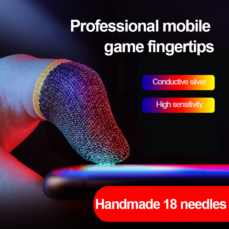 12pcs PUBG Gaming Finger Sleeve Screen Touch Gloves Mobile Screen Game Controlle