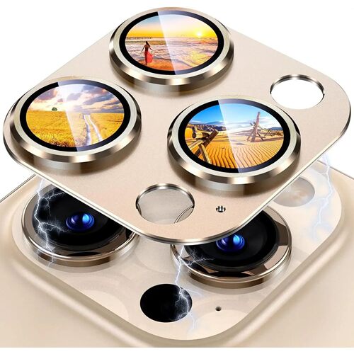 Metal Tempered Glass Camera Lens Protector Cover For IPhone