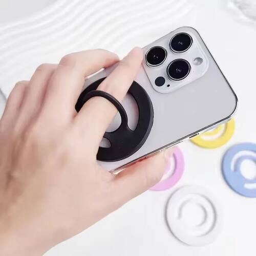 Magnetic Ring Phone Grip Holder Silicone Material For