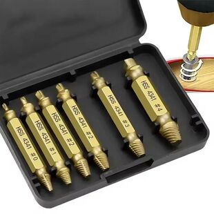 Damaged Screw Extractor Broken Bolt Stripped Set Double