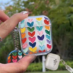 AirPods Headphone Heart Apple Case Cover Bluetooth Silicone Pro For 2nd Flowers Art Soft