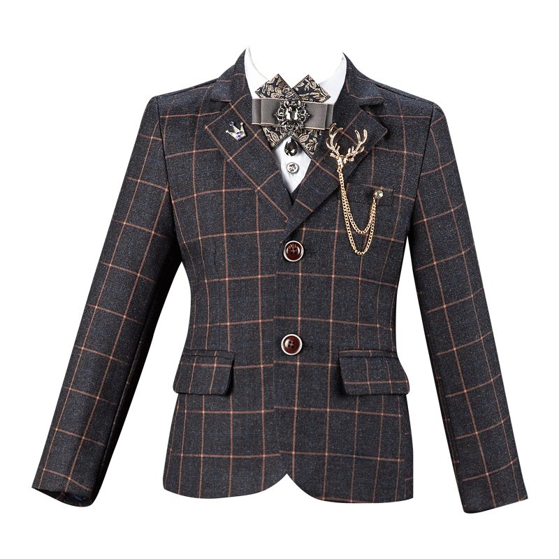 男童儿童西装主持人礼服英伦风