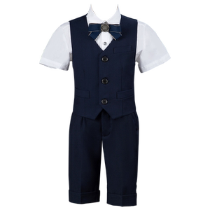 儿童西装套装男童西服中大童男孩礼服钢琴合唱六一主持人演出服夏