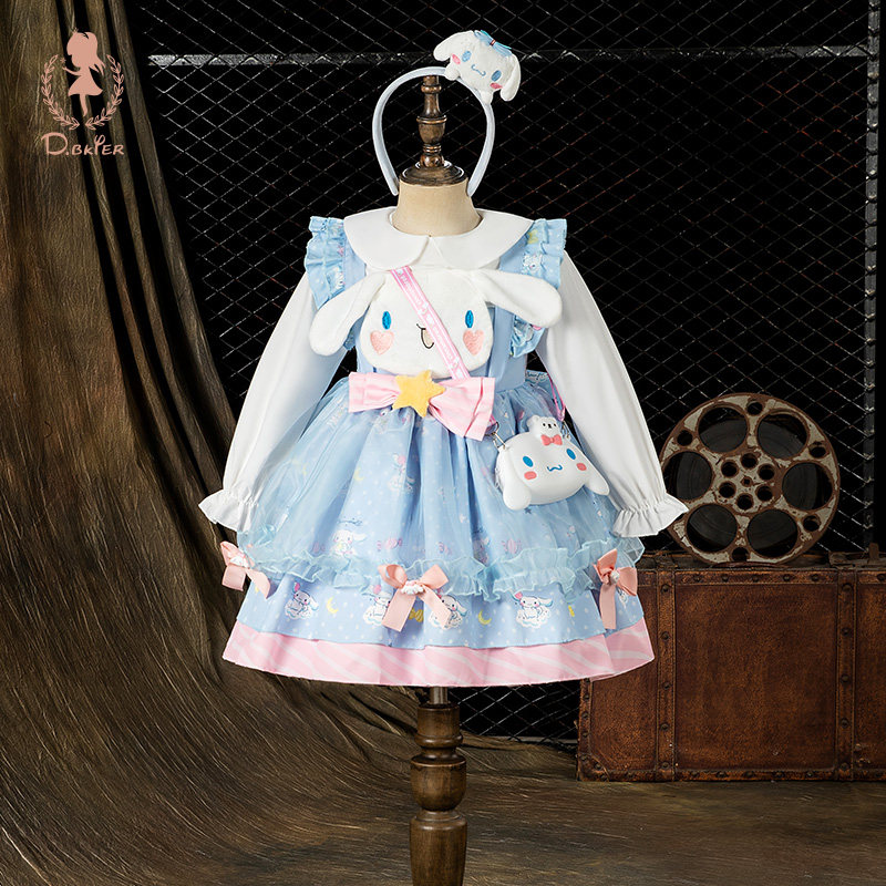 sesameclub女童玉桂狗衣服裙子