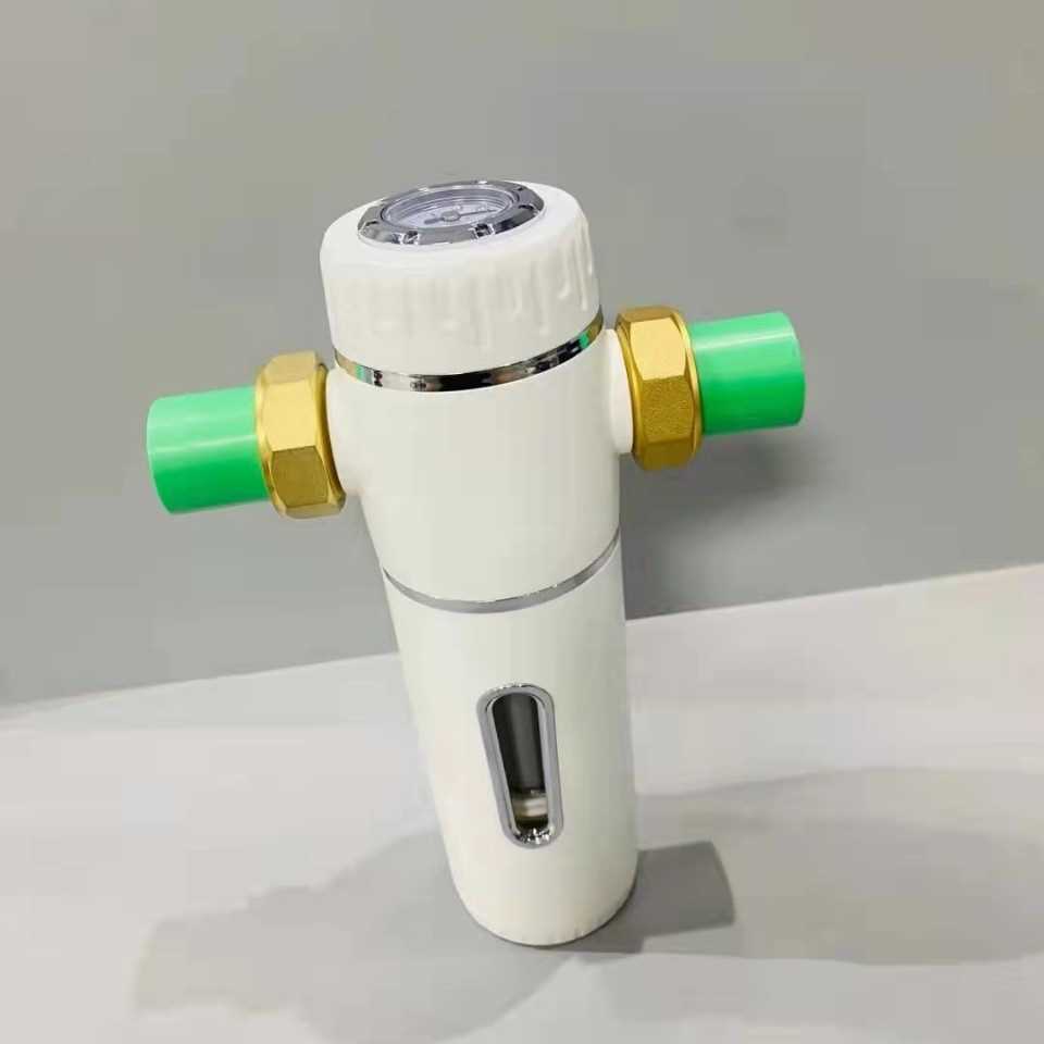 前置过滤器家用反冲洗不锈钢滤网铜材质粗过滤25ppr活结市政过滤