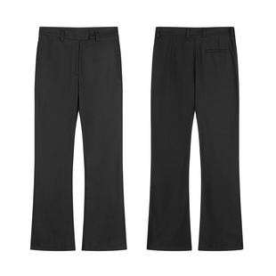 fit裤 LOGO 宽松通勤微喇垂感抗皱休闲clean 子男 TR面料西裤