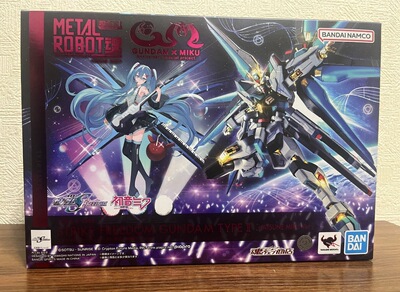 万代 MR魂 强袭自由 二式 初音未来联动 METAL ROBOT魂 高达模型